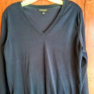 Banana Republic stretch cotton Sweater, Navy S
